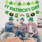 Pre-Strung St Patricks Day Banner Decorations, 3Pcs Glitter Saint Patricks Day Sign with Shamrock Clover,Leprechaun Hat,Rainbow, Pot of Gold Pattern for Irish Party Mantle Home Office Indoor Decor